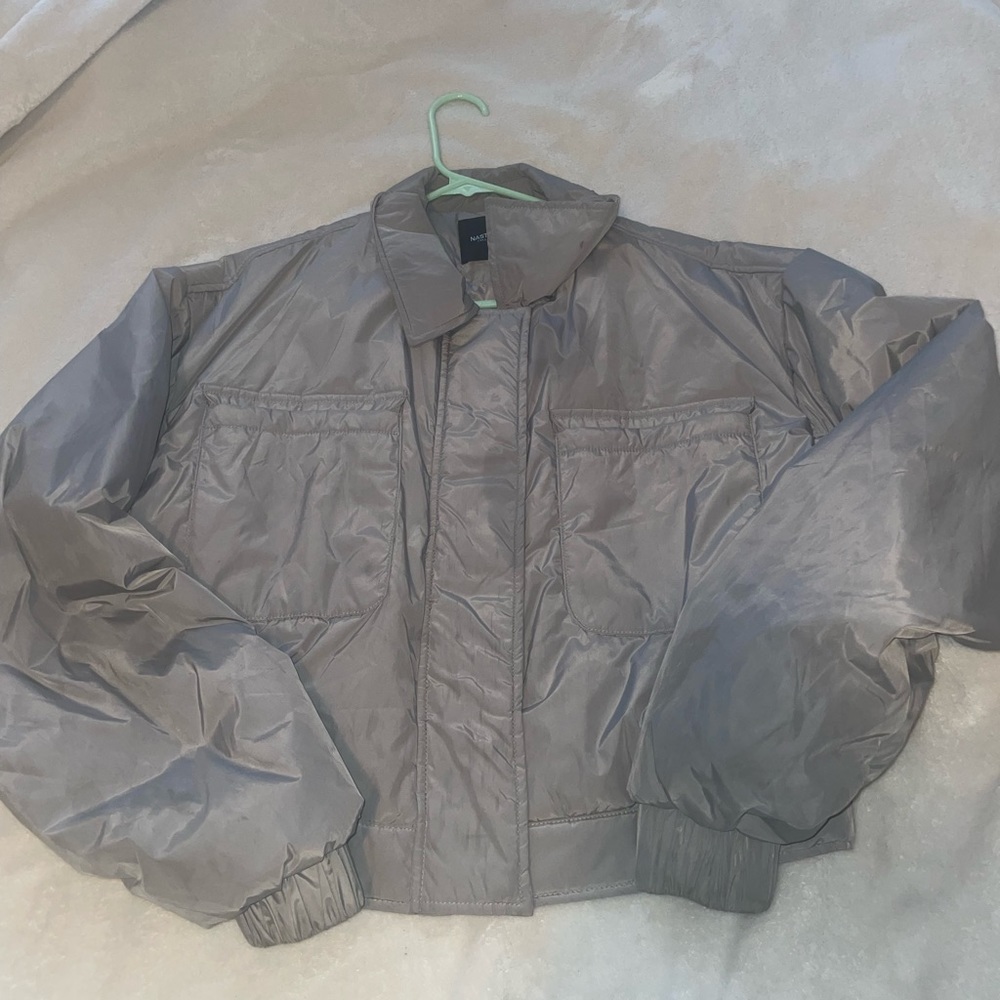 Nasty Gal Gray cropped jacket